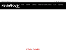 Tablet Screenshot of kevingoyer.com